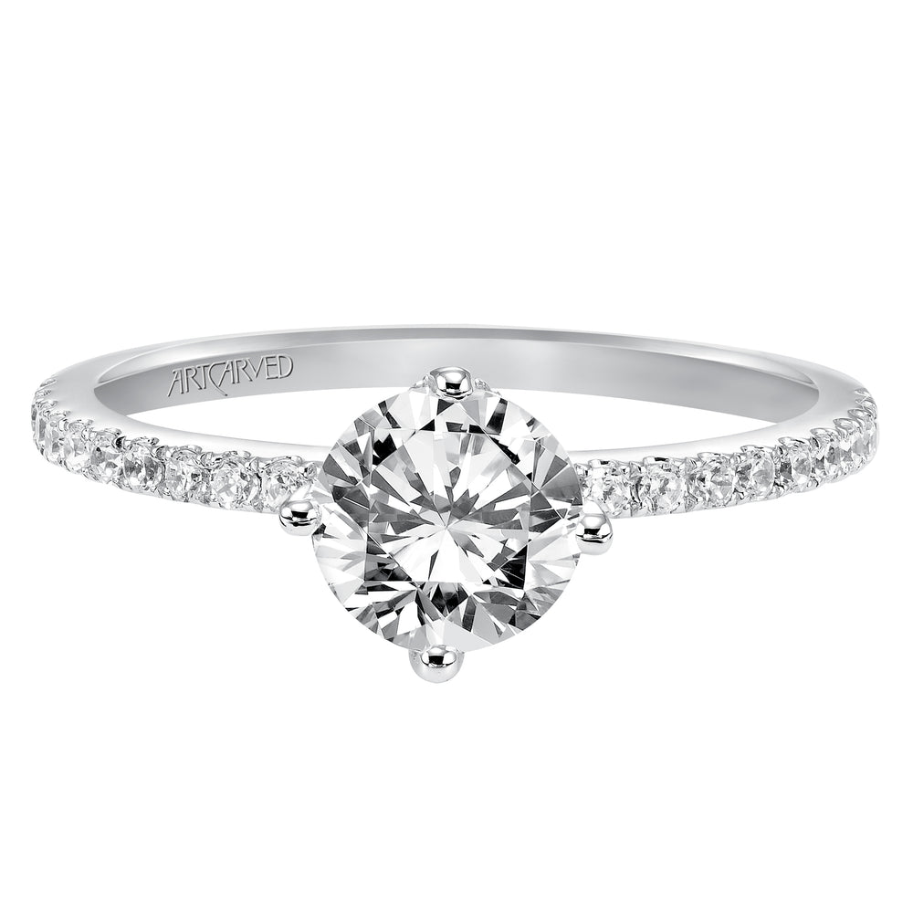 31-V543-E - ARTCARVED - Prong Set Engagement Ring