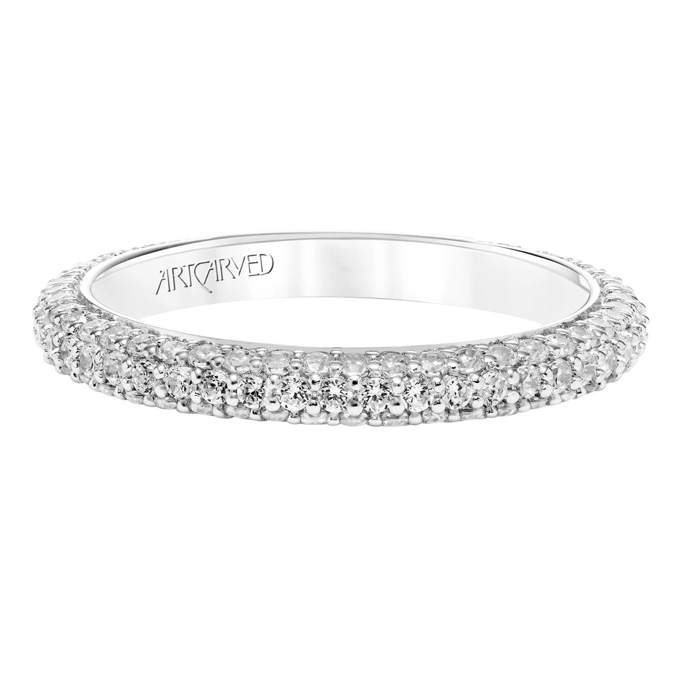 31-V749-L - ARTCARVED - Diamond Pave Wedding Band to Match 31-V749