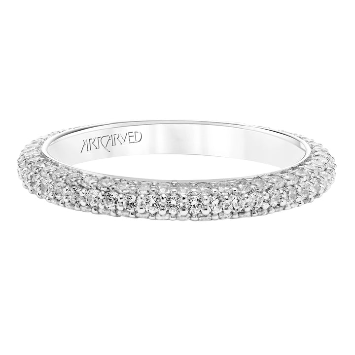 31-V749-L - ARTCARVED - Diamond Pave Wedding Band to Match 31-V749