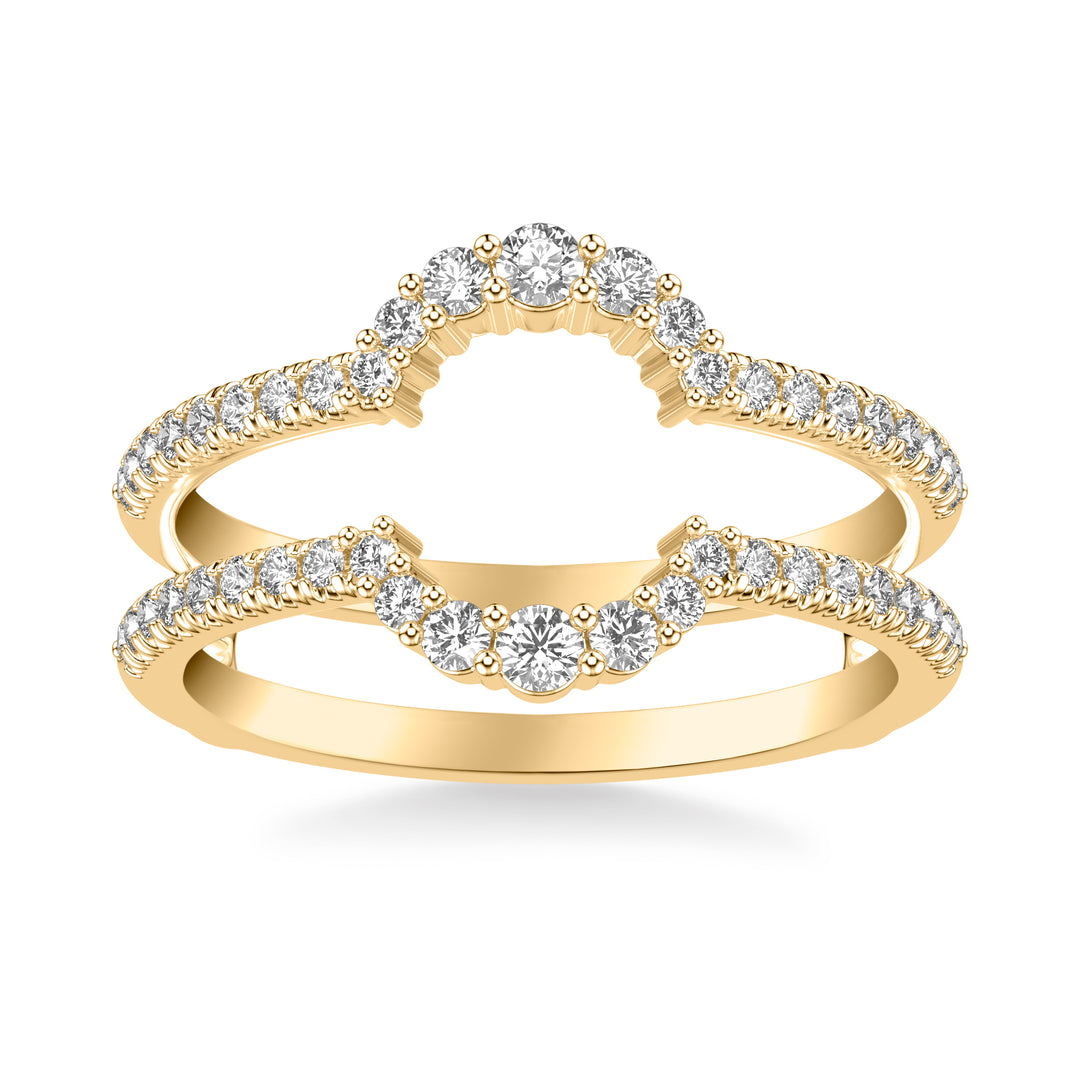 Contemporary Round Diamond Halo Ring Enhancer
