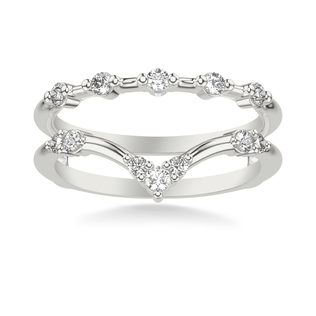 Contemporary Ring Enhancer with Diamonds