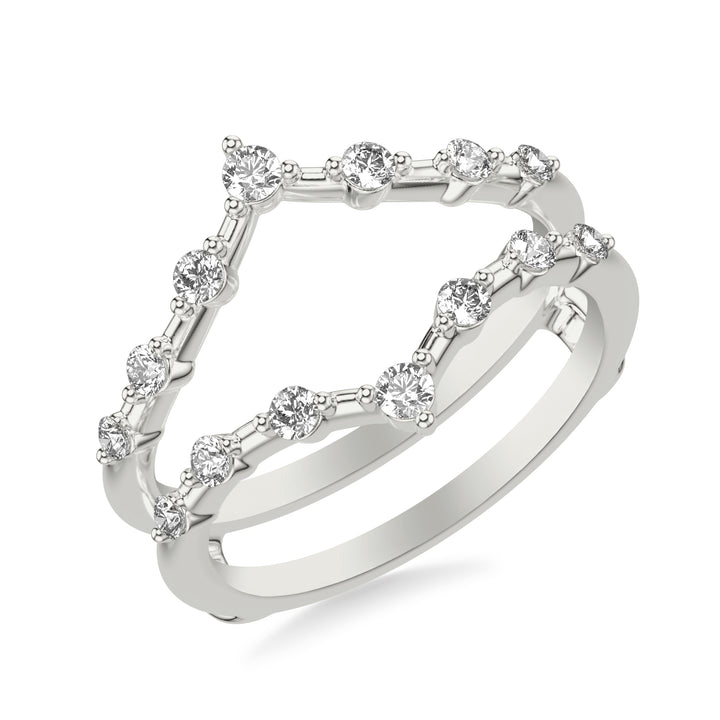 Contemporary Ring Enhancer with Diamonds