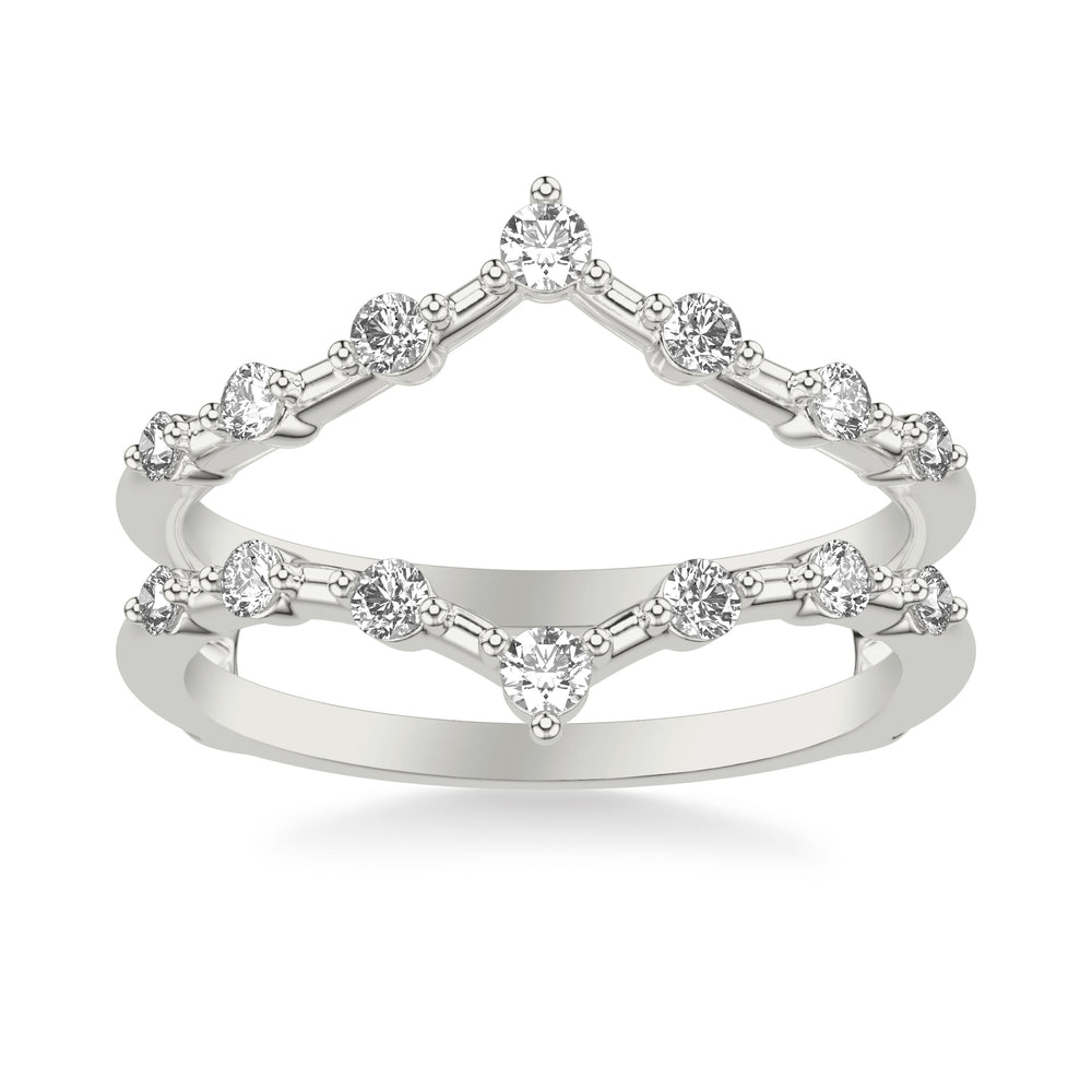 Contemporary Ring Enhancer with Diamonds