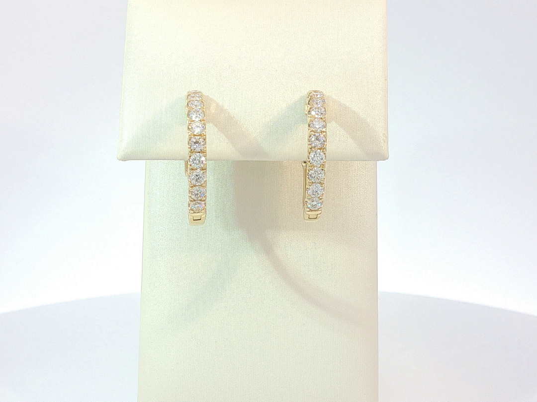 DIAMOND HOOP EARRING