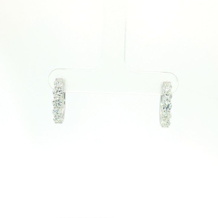 DIAMOND HOOP EARRING