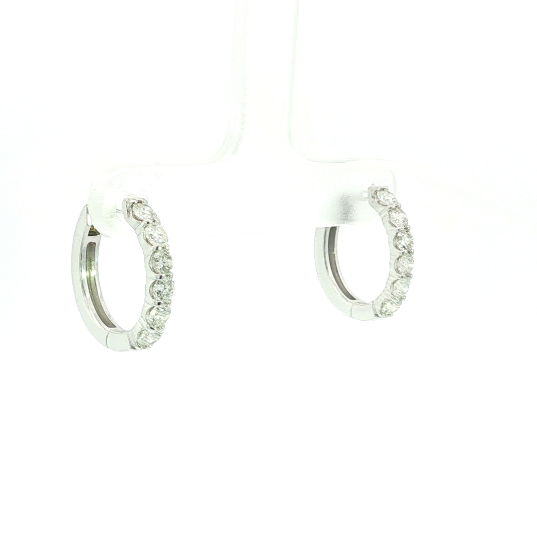 DIAMOND HOOP EARRING