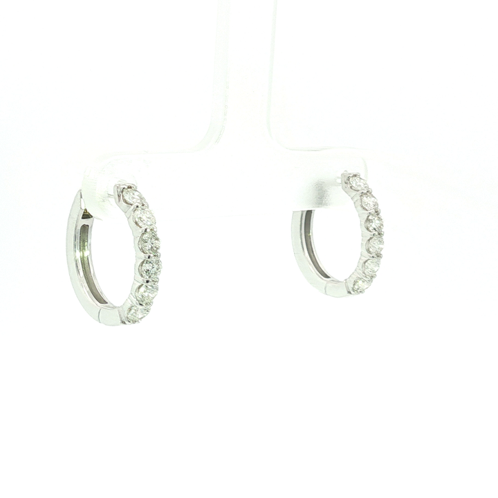 DIAMOND HOOP EARRING