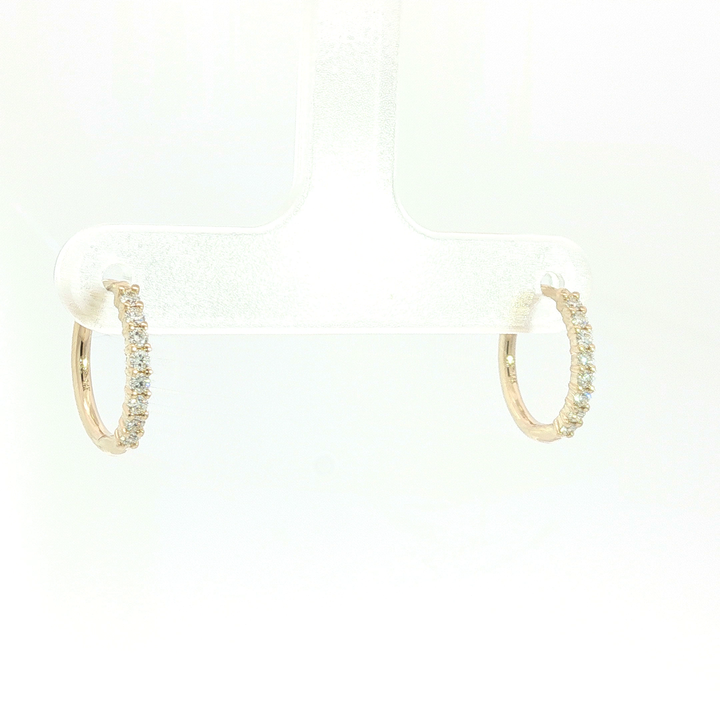 DIAMOND HOOP EARRING