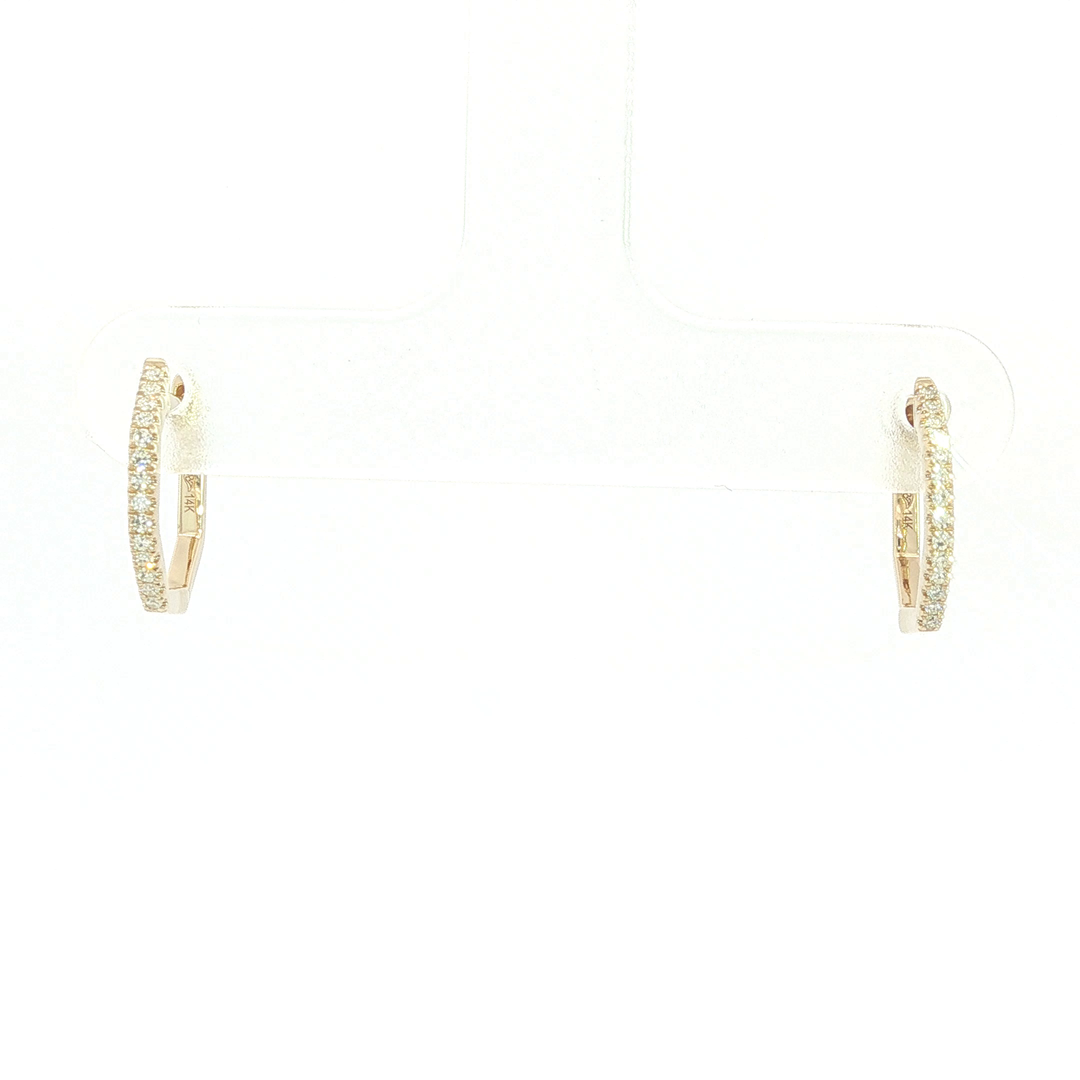 DIAMOND HOOP EARRING
