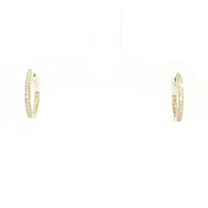 DIAMOND HOOP EARRING