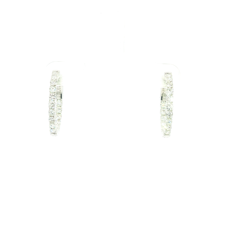DIAMOND HOOP EARRING