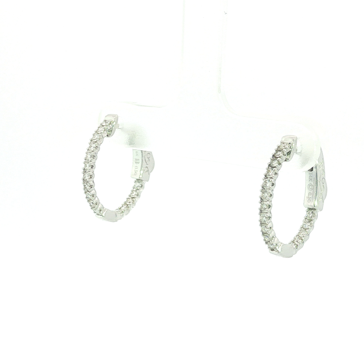 DIAMOND HOOP EARRING