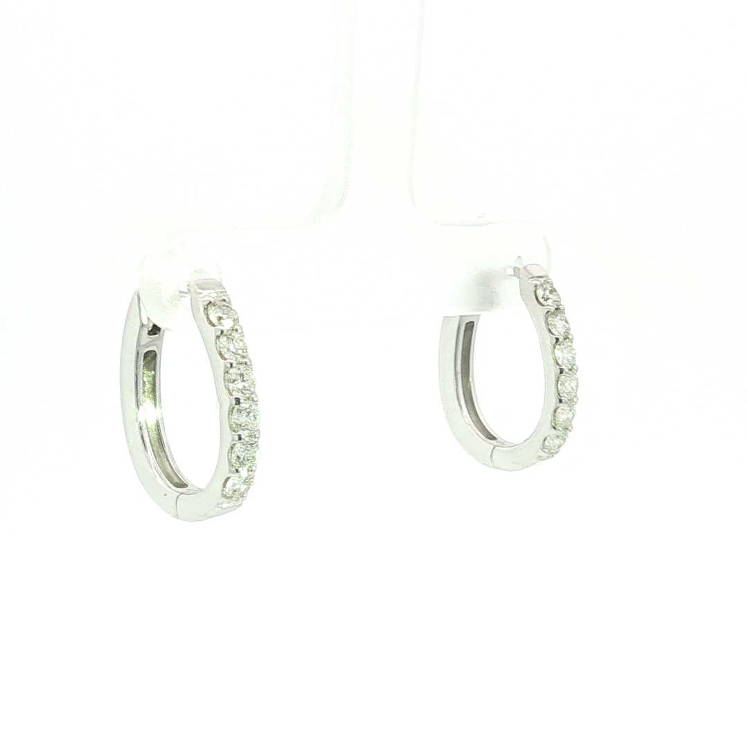 DIAMOND HOOP EARRING