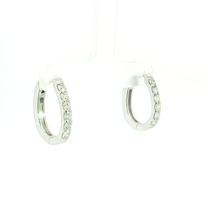DIAMOND HOOP EARRING