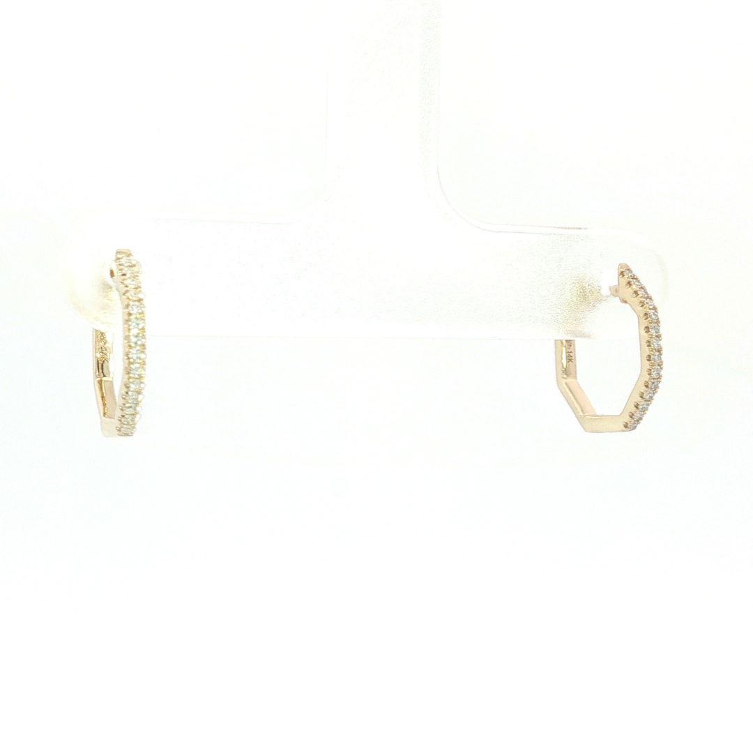 DIAMOND HOOP EARRING