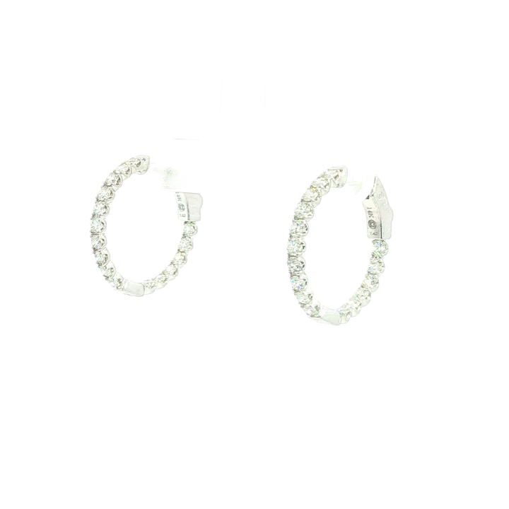 DIAMOND HOOP EARRING