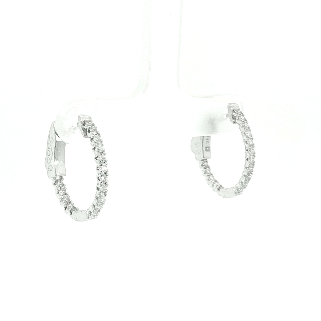 DIAMOND HOOP EARRING
