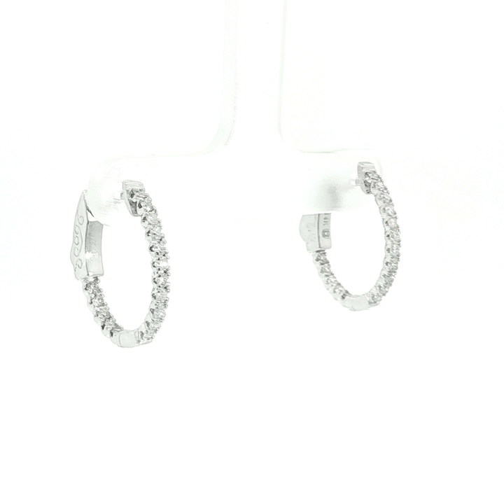 DIAMOND HOOP EARRING