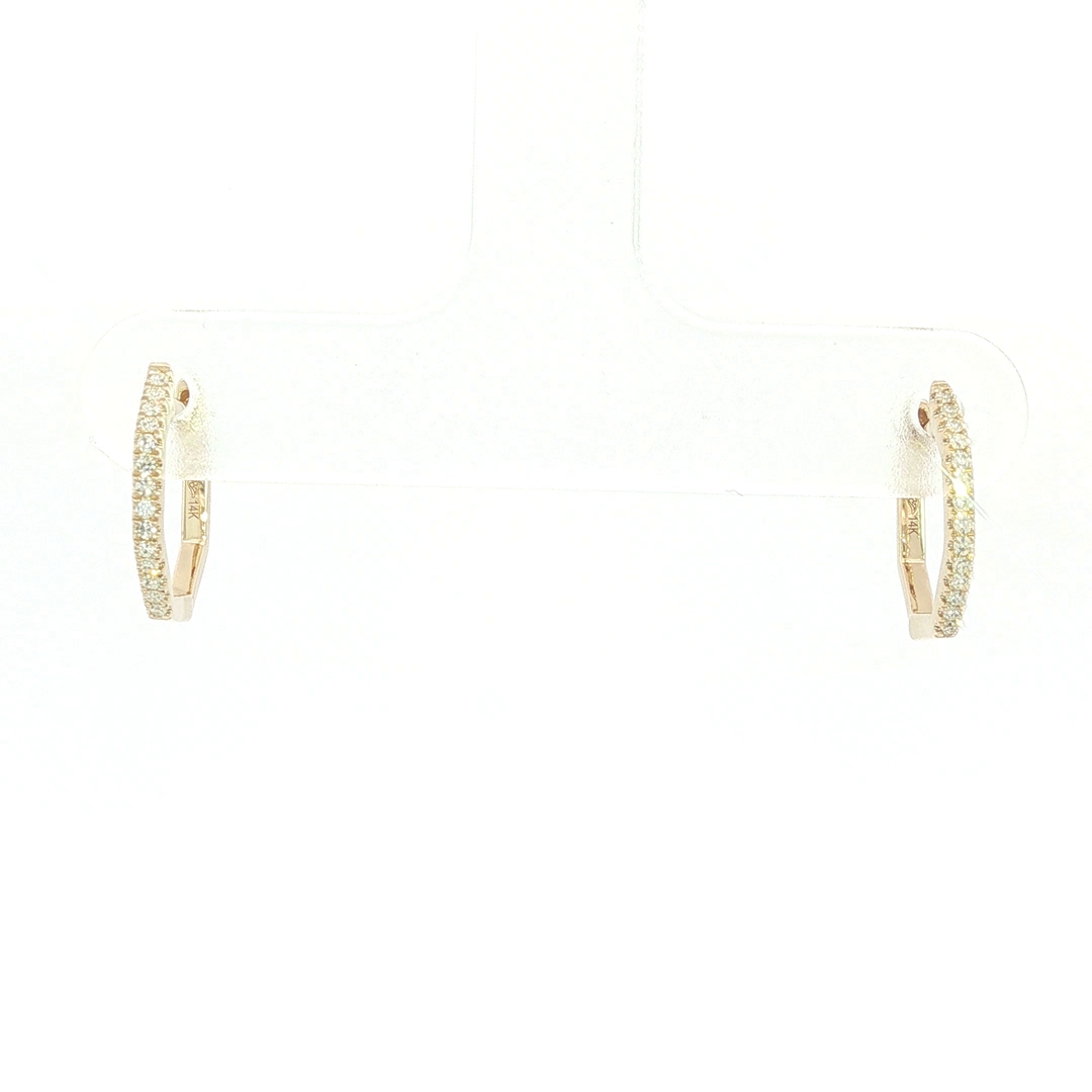 DIAMOND HOOP EARRING