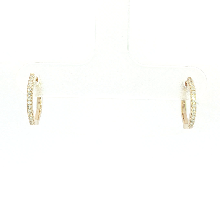 DIAMOND HOOP EARRING