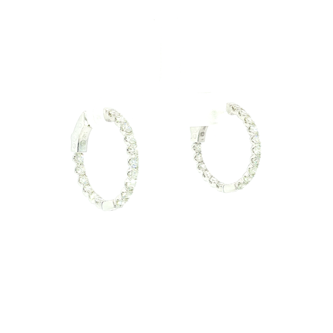 DIAMOND HOOP EARRING
