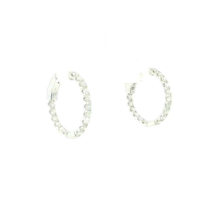 DIAMOND HOOP EARRING