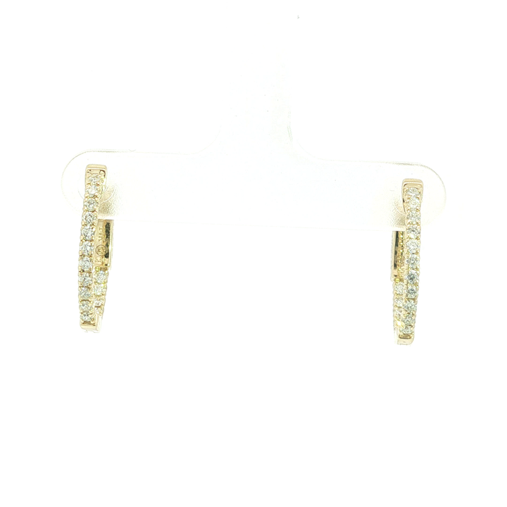 DIAMOND HOOP EARRING