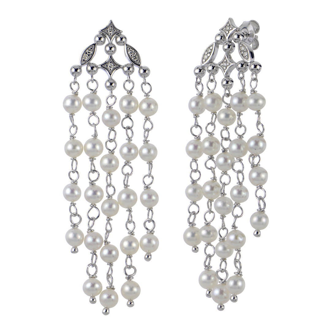 Sterling Silver Freshwater Pearl Earring