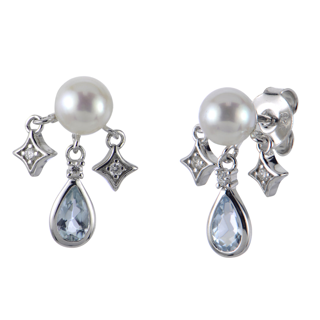 Sterling Silver Freshwater Pearl Earring