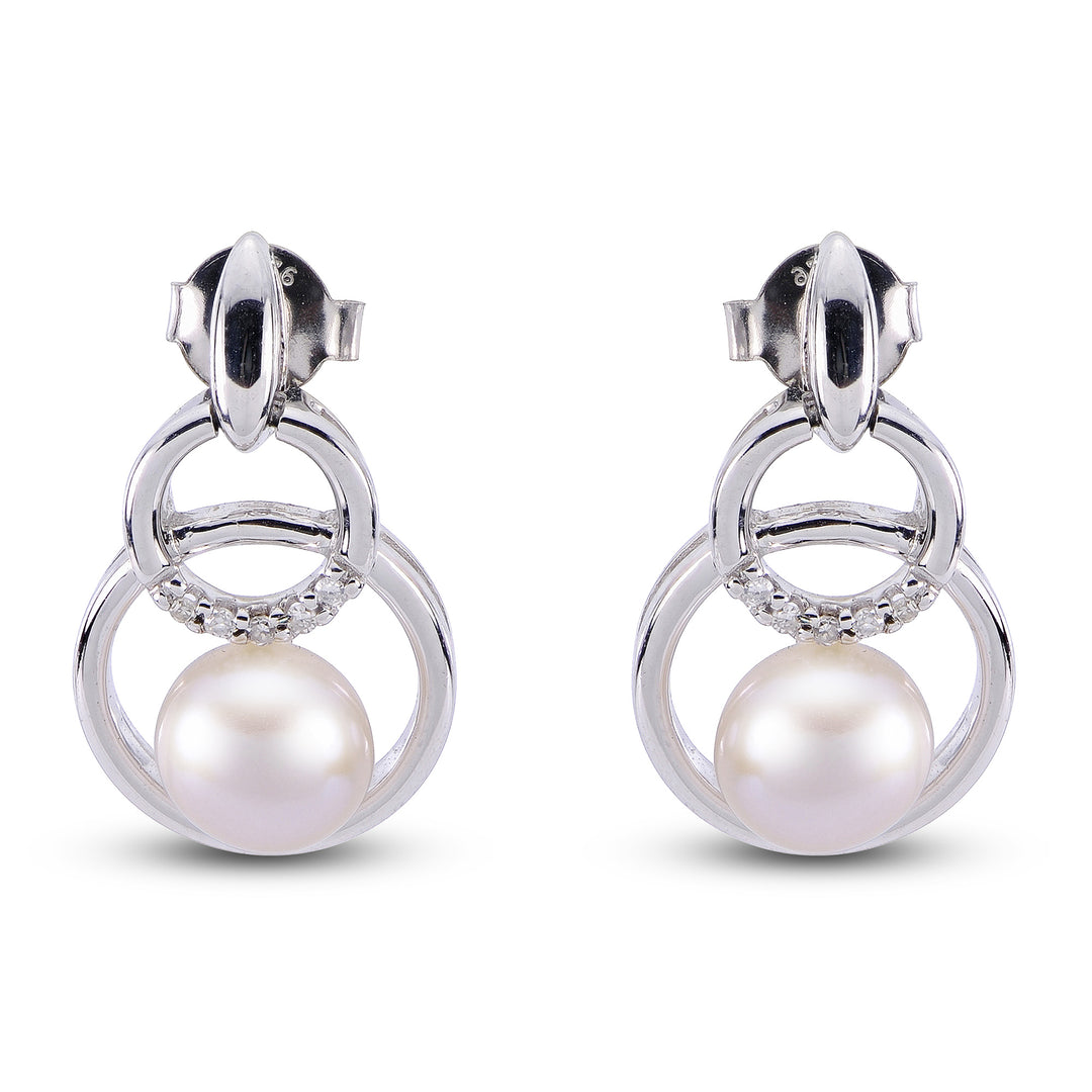 Sterling Silver Freshwater Pearl Earring