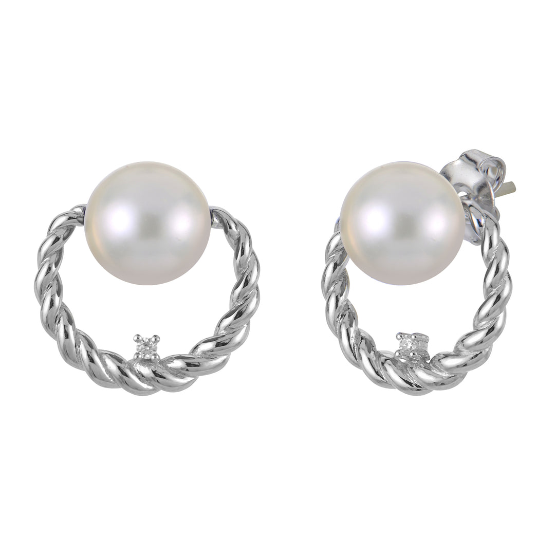 Sterling Silver Freshwater Pearl Earring