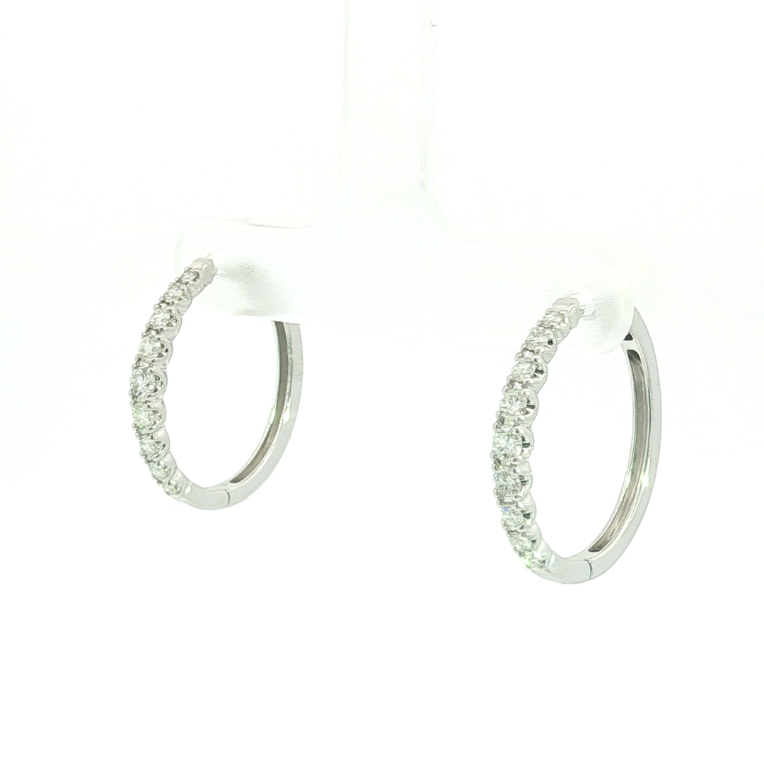 DIAMOND HOOP EARRING
