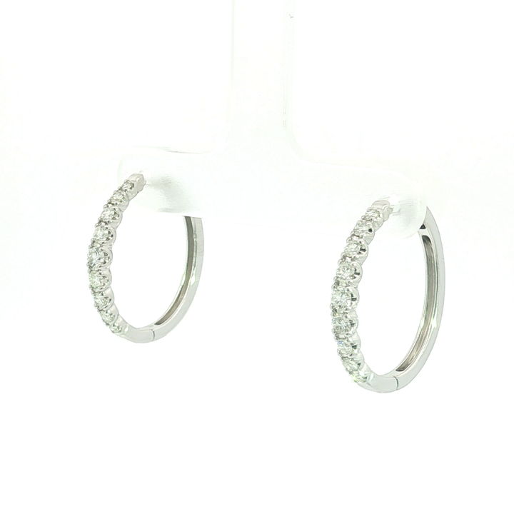 DIAMOND HOOP EARRING
