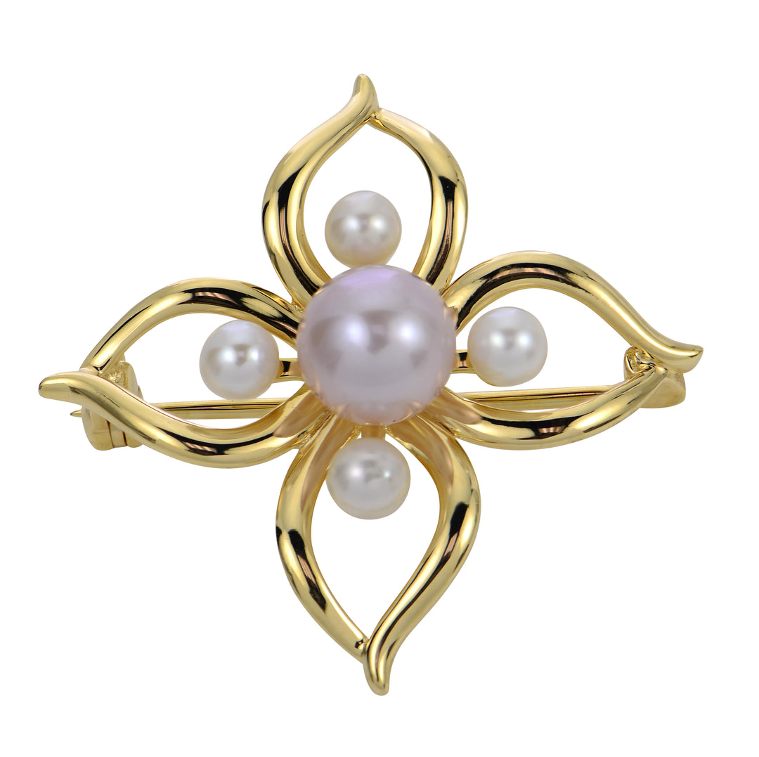 Gold Over Sterling Freshwater Pearl