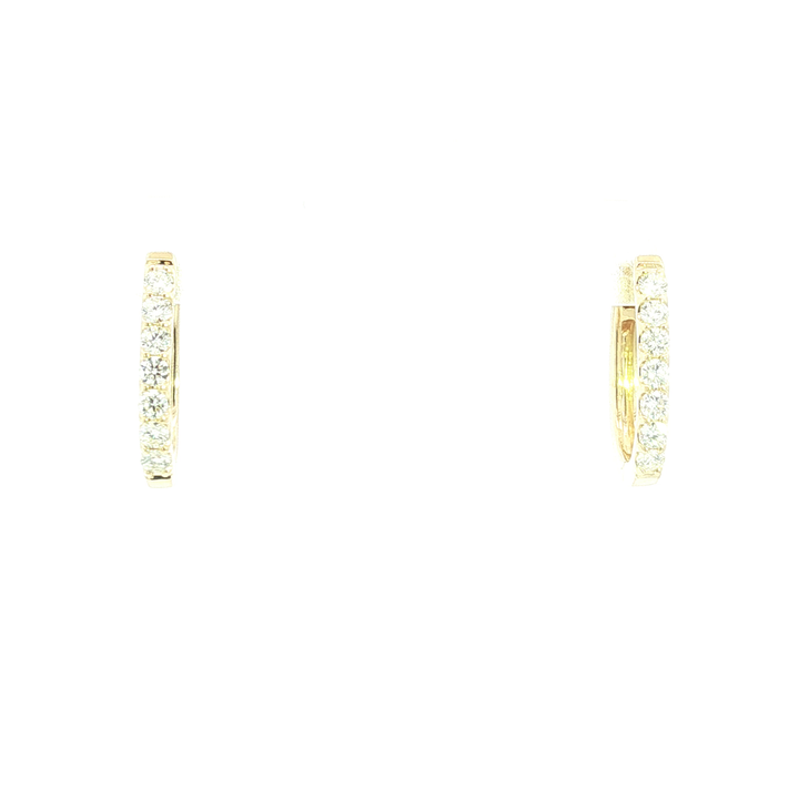 DIAMOND HOOP EARRING