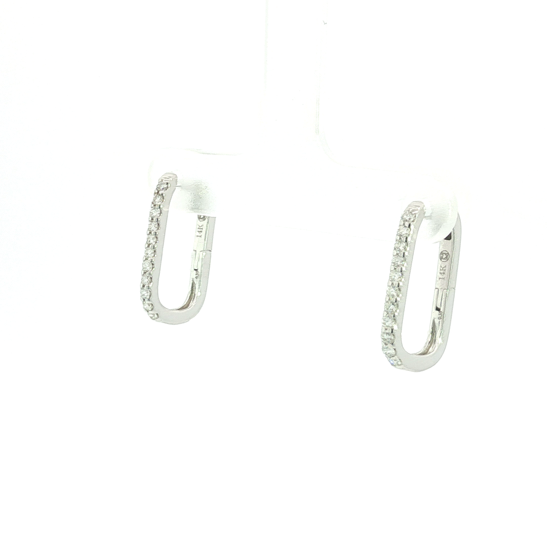 DIAMOND HOOP EARRING
