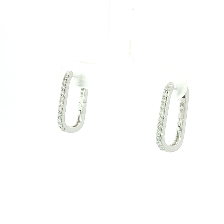 DIAMOND HOOP EARRING
