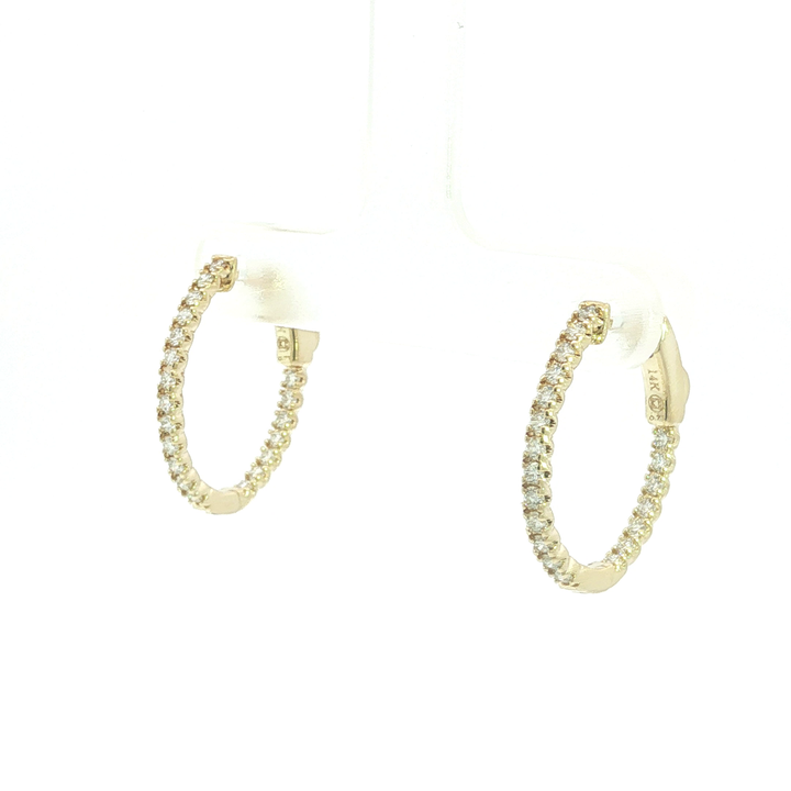 DIAMOND HOOP EARRING