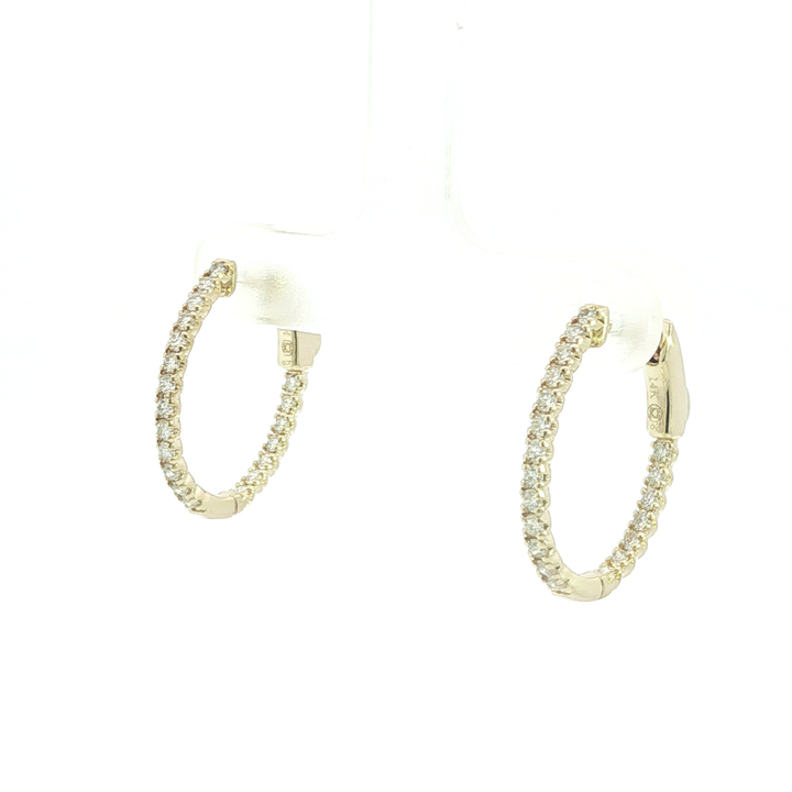 DIAMOND HOOP EARRING