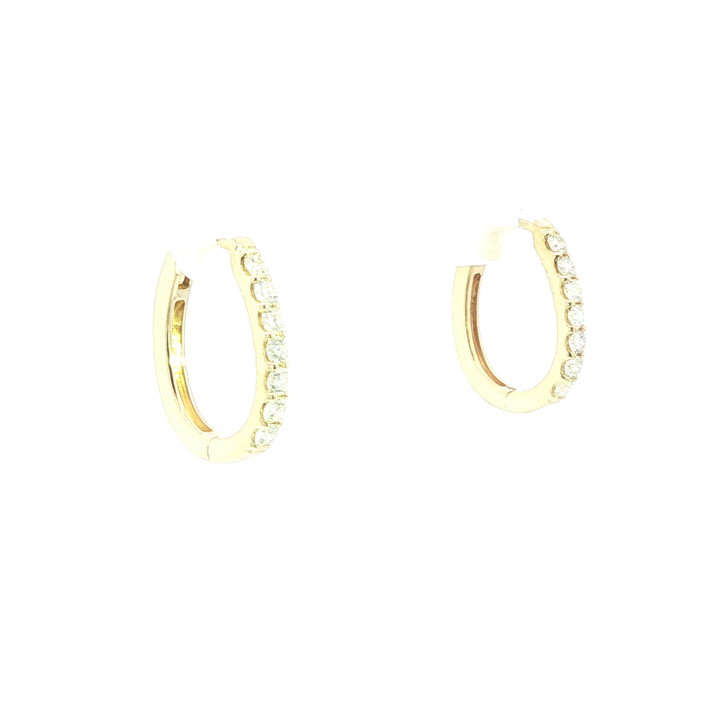 DIAMOND HOOP EARRING