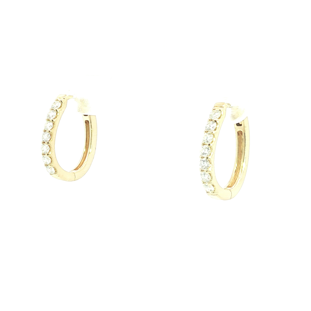 DIAMOND HOOP EARRING