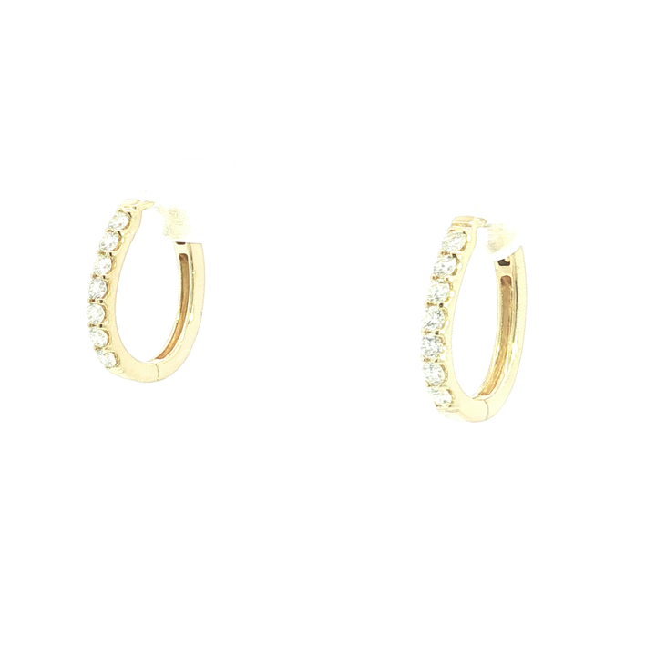 DIAMOND HOOP EARRING