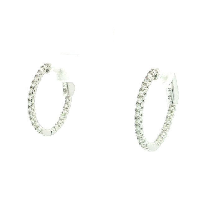 DIAMOND HOOP EARRING
