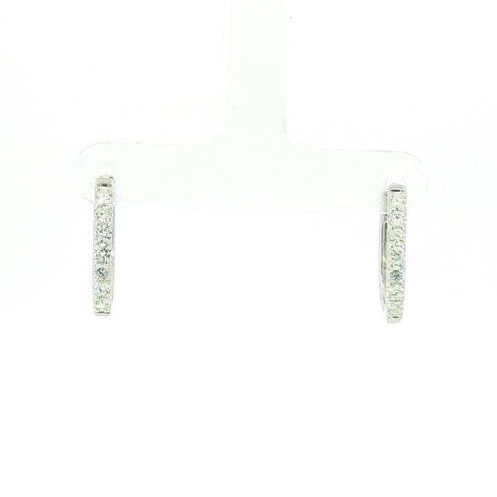 DIAMOND HOOP EARRING