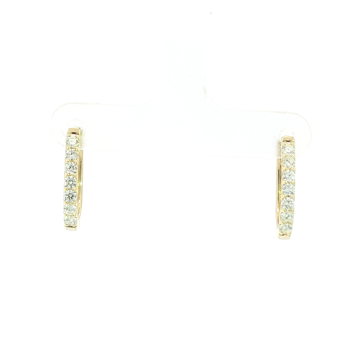 DIAMOND HOOP EARRING