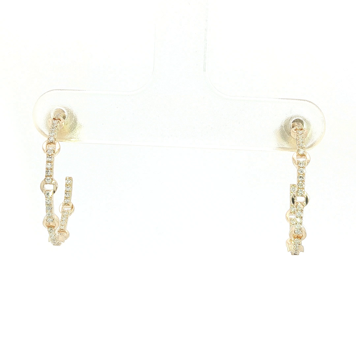 DIAMOND HOOP EARRING