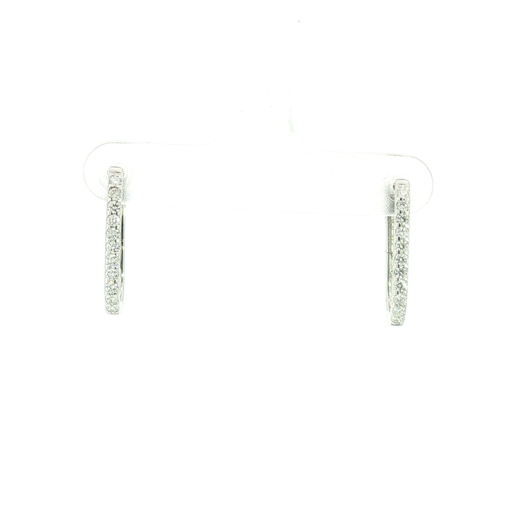 DIAMOND HOOP EARRING