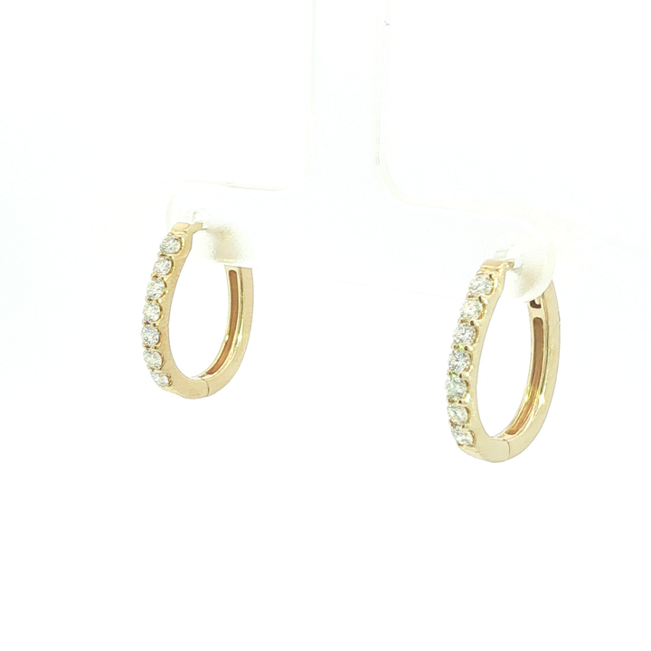 DIAMOND HOOP EARRING