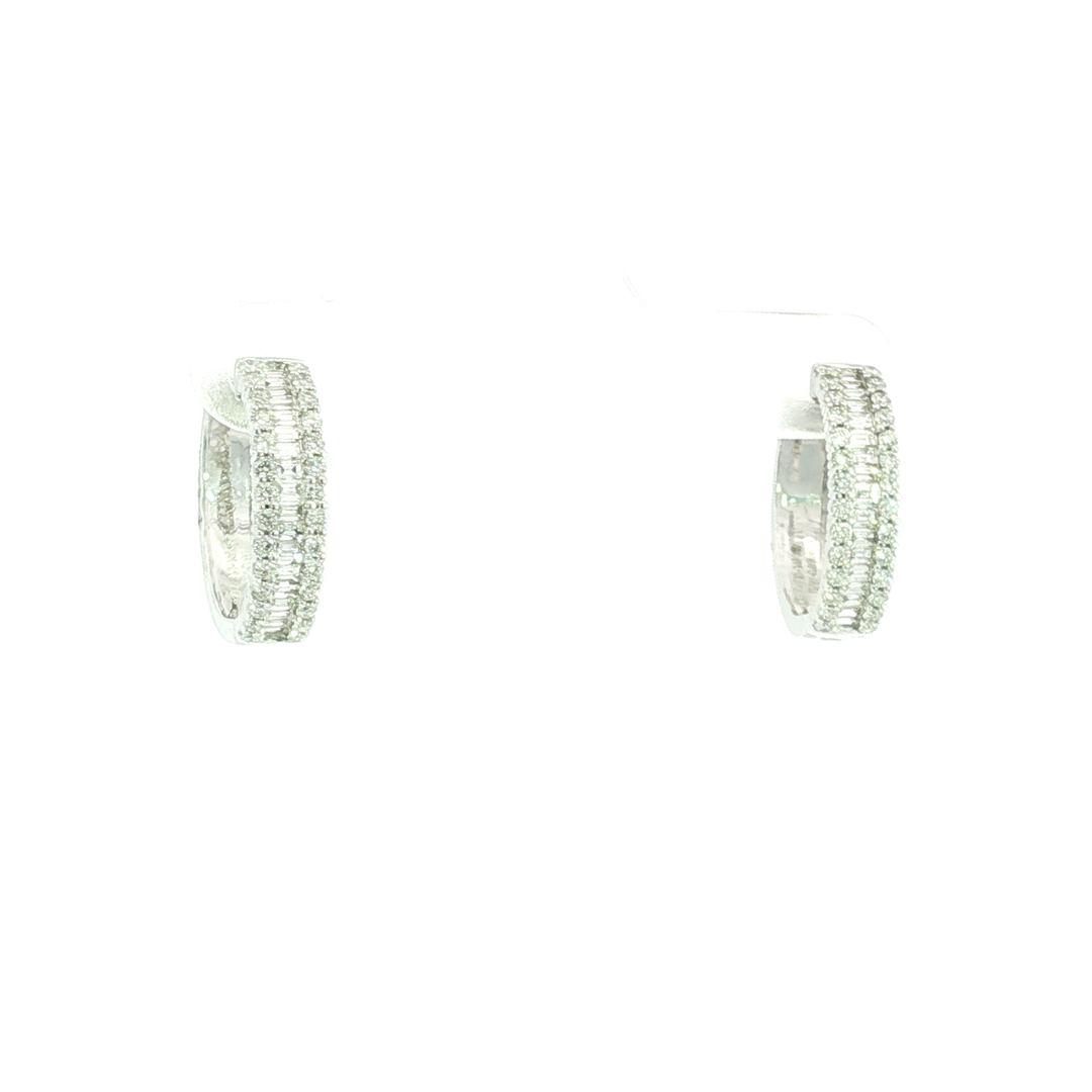 DIAMOND HOOP EARRING