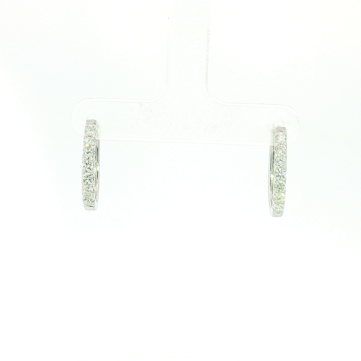 DIAMOND HOOP EARRING